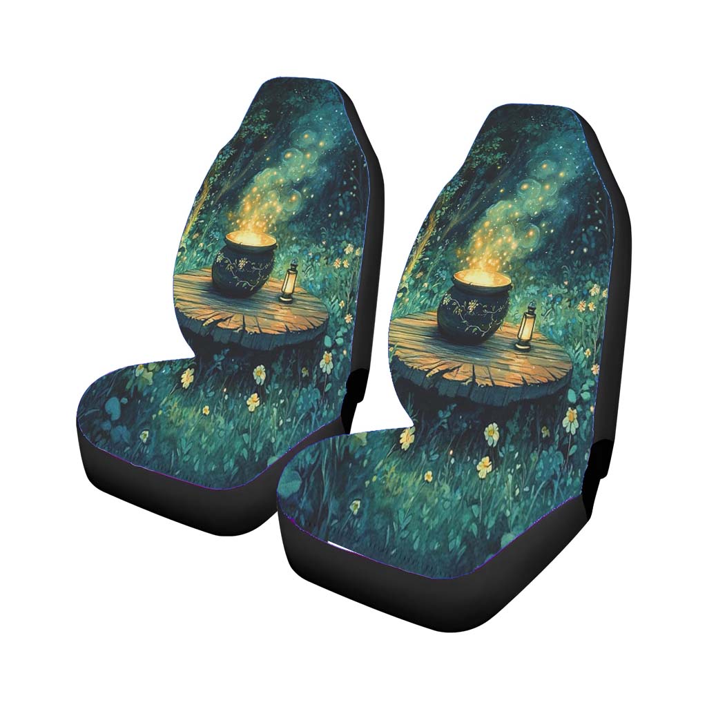 Night Forest Magic Cauldron car Seat Covers