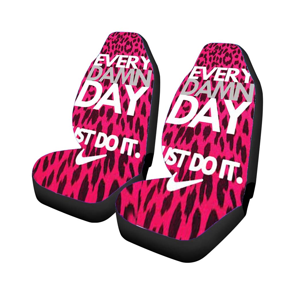 Nike Do It Every Day Pink Leapord car Seat Covers