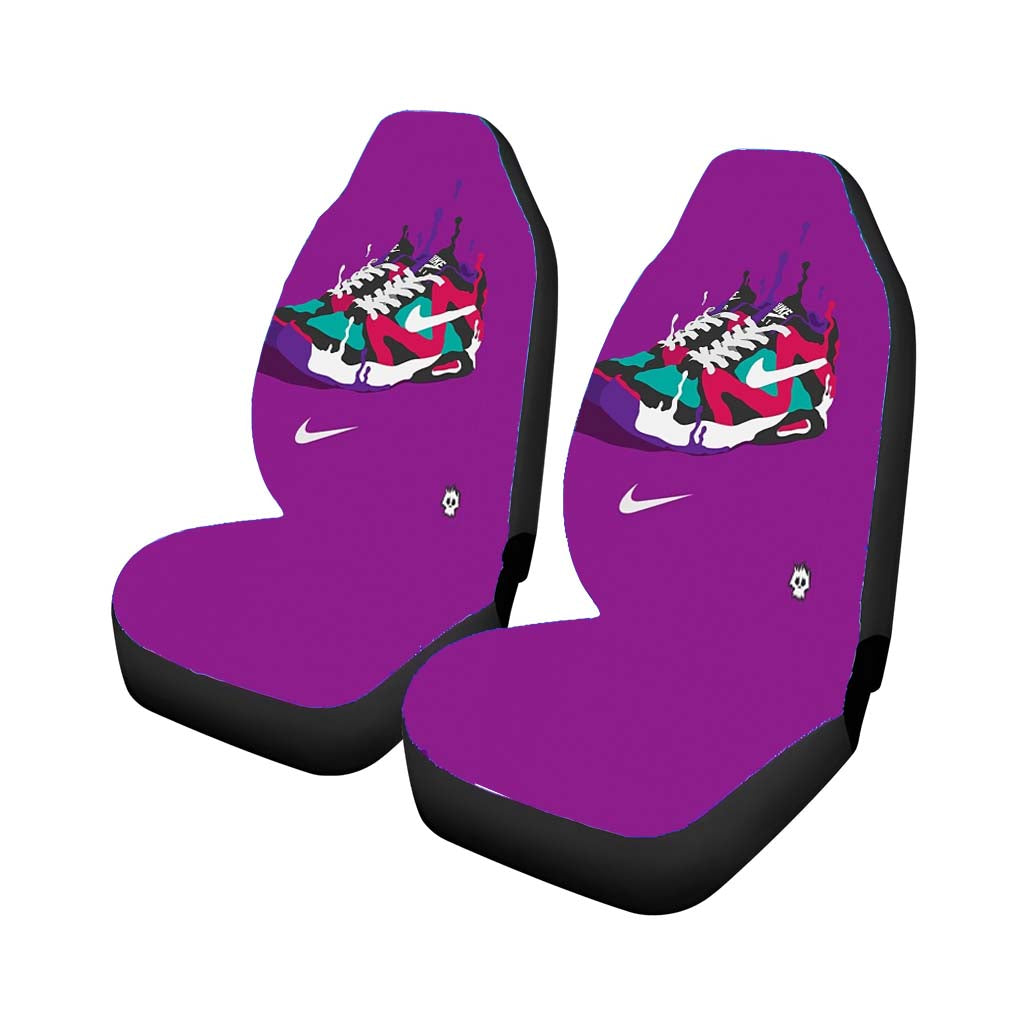 Nike Sneakers Art Sports Brand Purple car Seat Covers