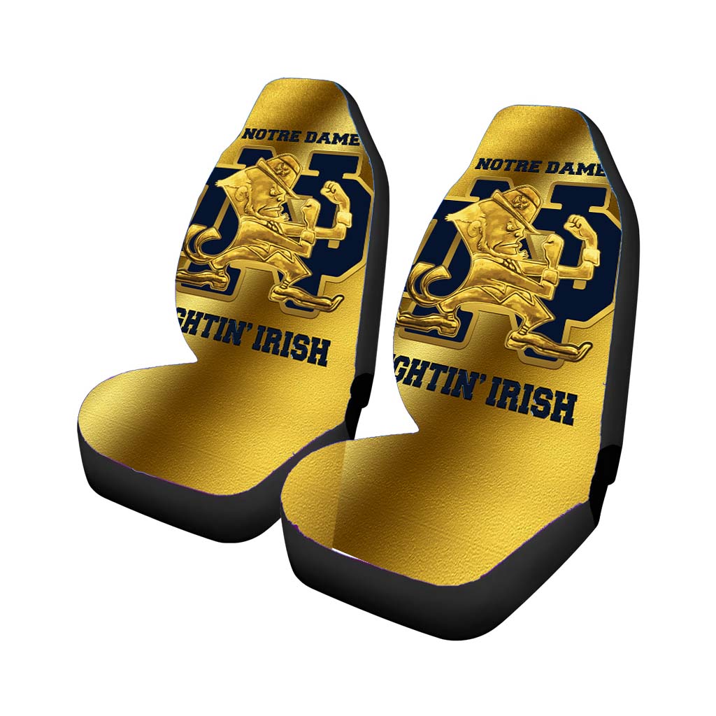 Notre Dame Fighting Irish Gold car Seat Covers