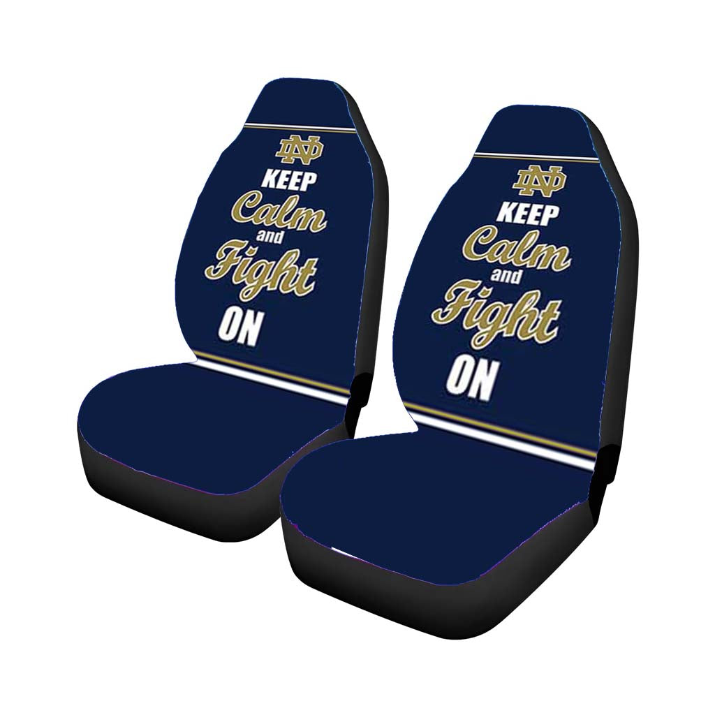 Notre Dame Keep Calm car Seat Covers
