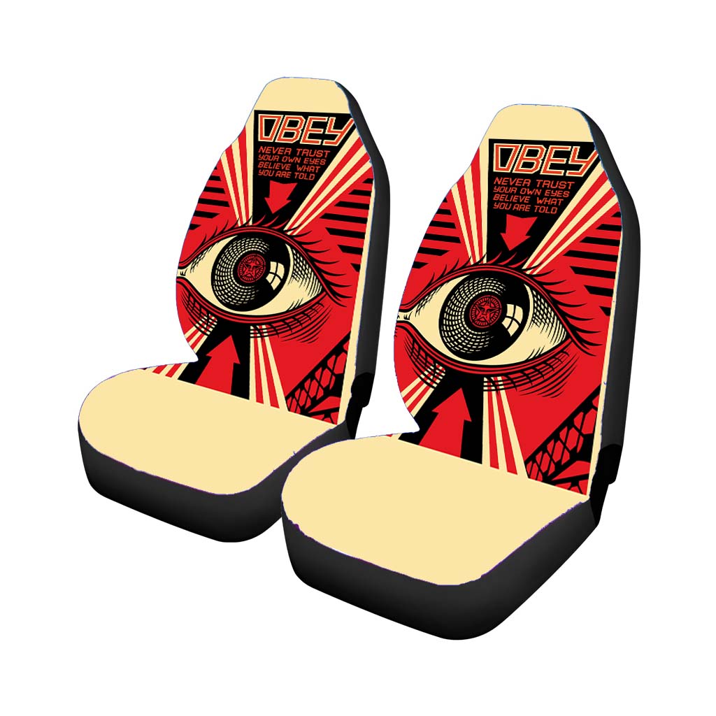 Obey Eye Offset Poster car Seat Covers