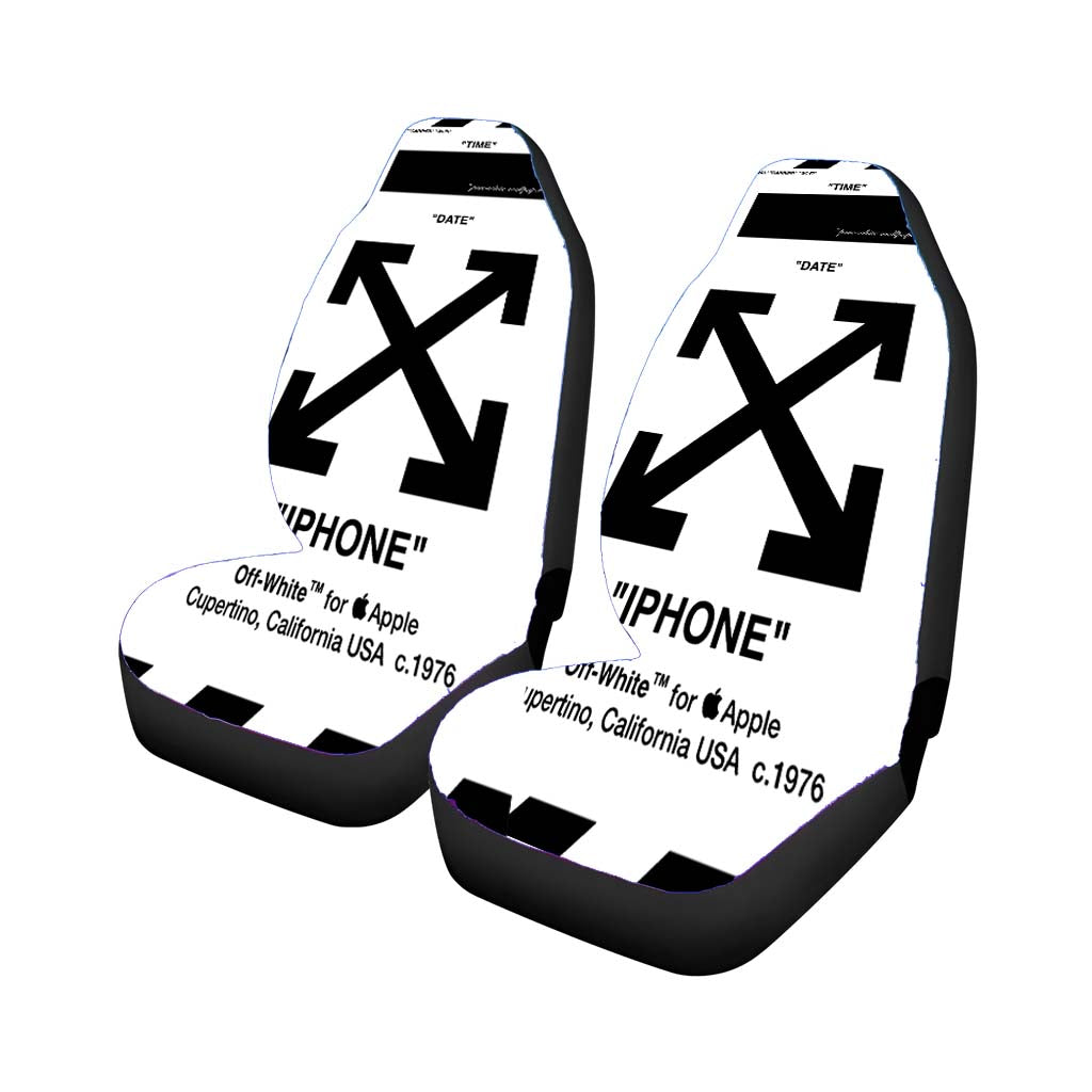 Off White Pure White car Seat Covers
