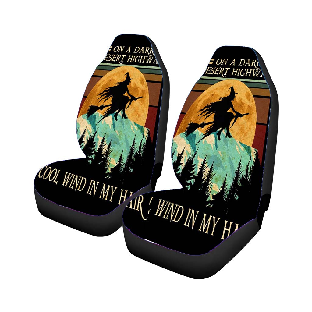 On A Dark Desert Highway Witch car Seat Covers