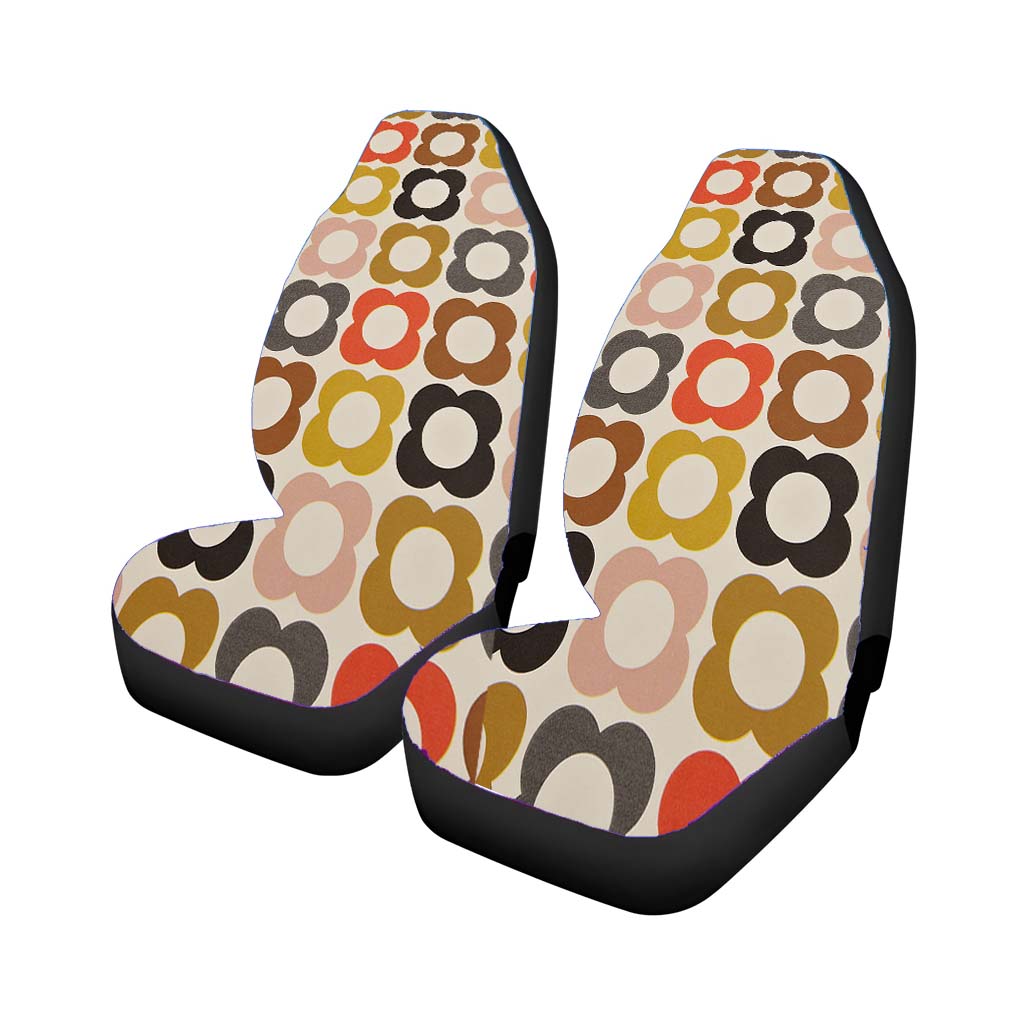 Orla Kiely Flower Grid car Seat Covers