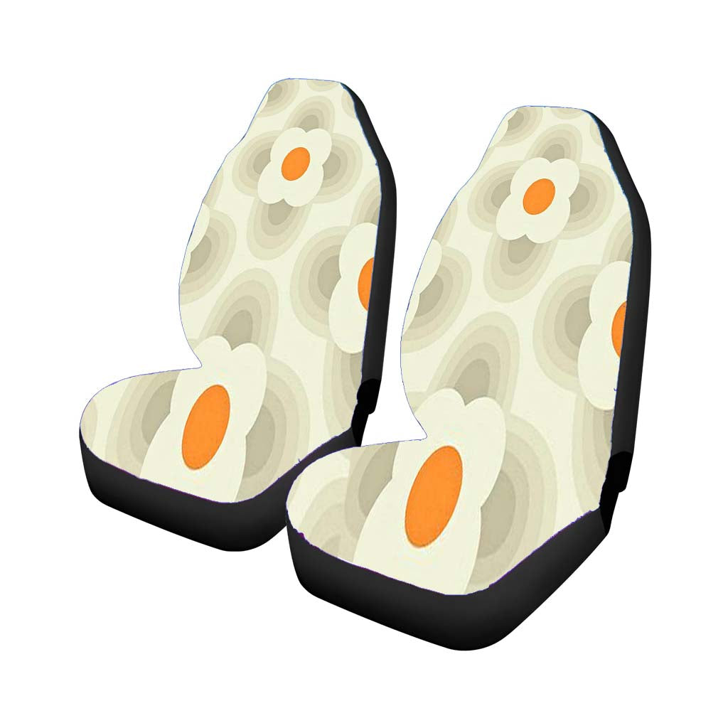Orla Kiely Pattern White car Seat Covers
