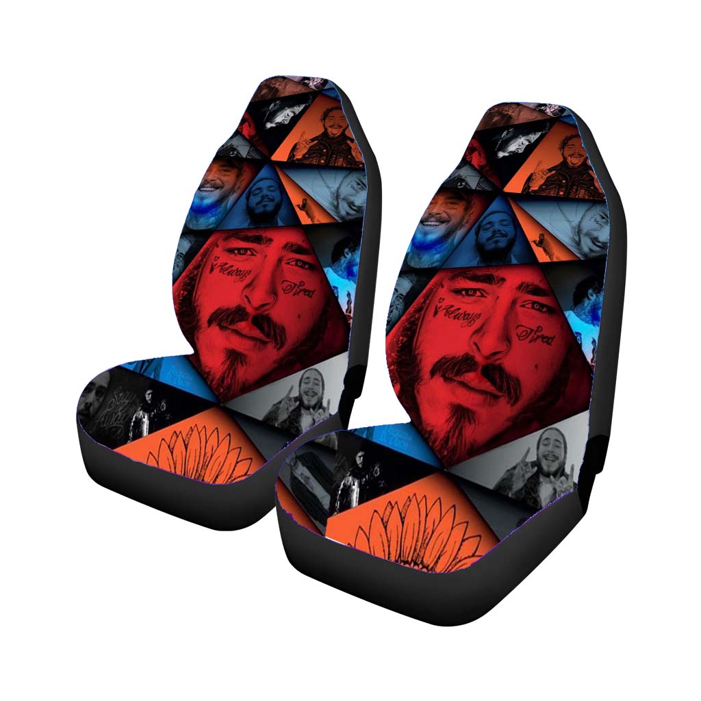 Pattern Postmalone Collage car Seat Covers