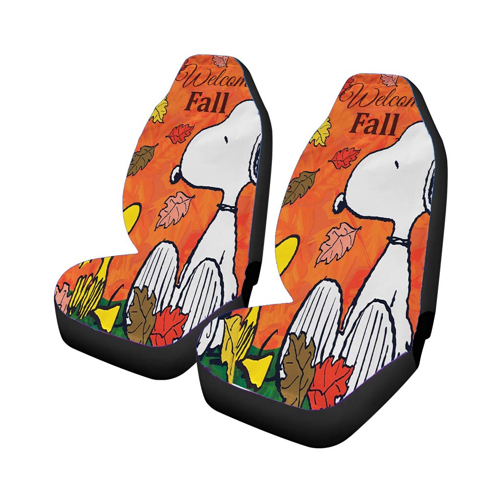 Peanuts Autumn car Seat Covers