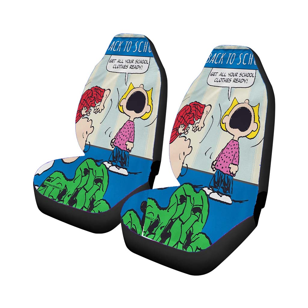 Peanuts Back To School Charlie Brown car Seat Covers