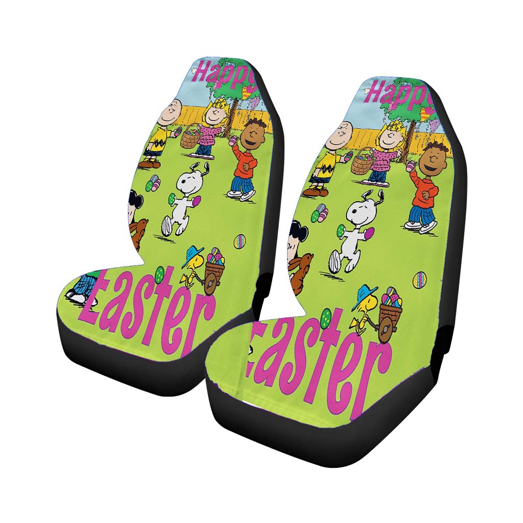 Peanuts Charlie Brown And Snoopy Easter car Seat Covers