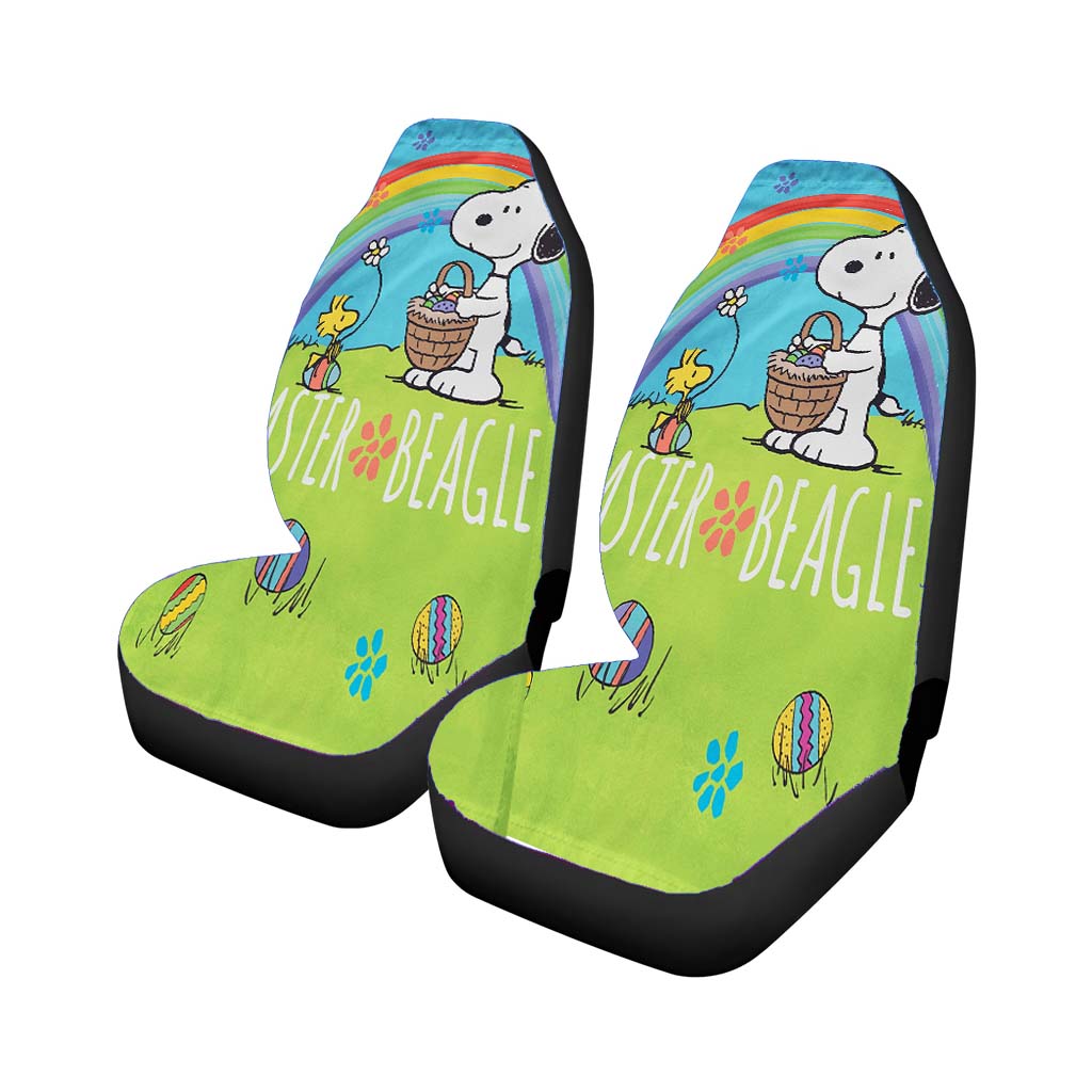 Peanuts Easter Beagle Snoopy car Seat Covers