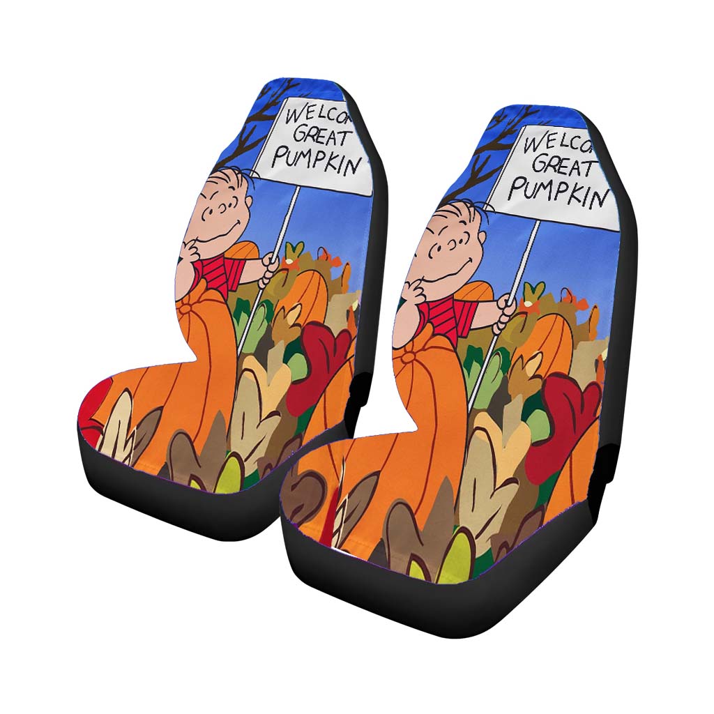 Peanuts Great Pumpkin car Seat Covers