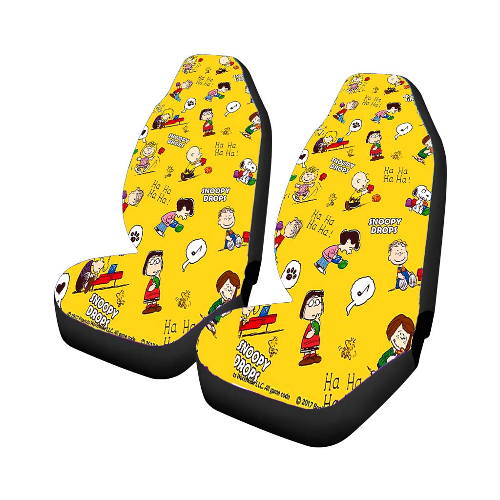 Peanuts Movie Worldwide Doodle Character car Seat Covers