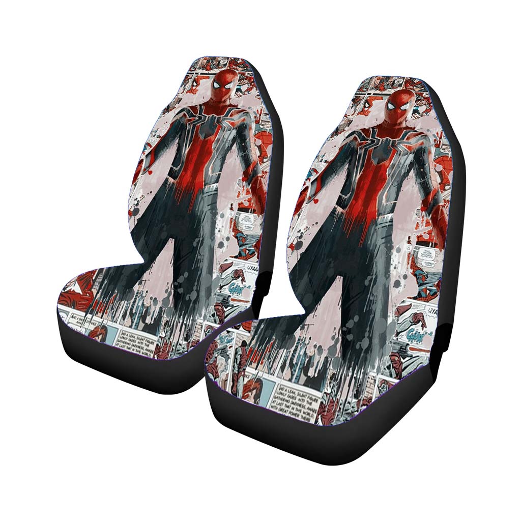 Peter Spiderman Comic Painting Artwork Wallpaper car Seat Covers