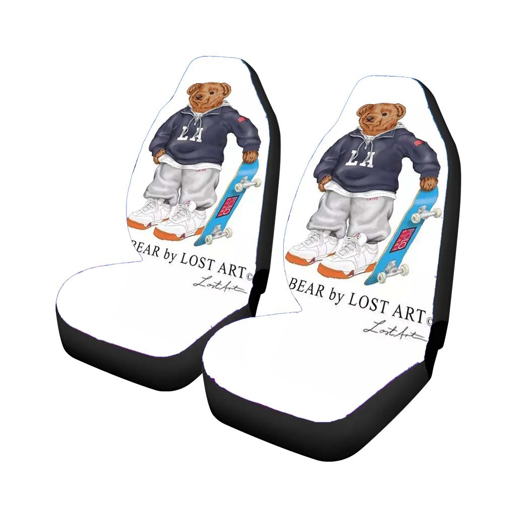 Polo Bear Skate car Seat Covers