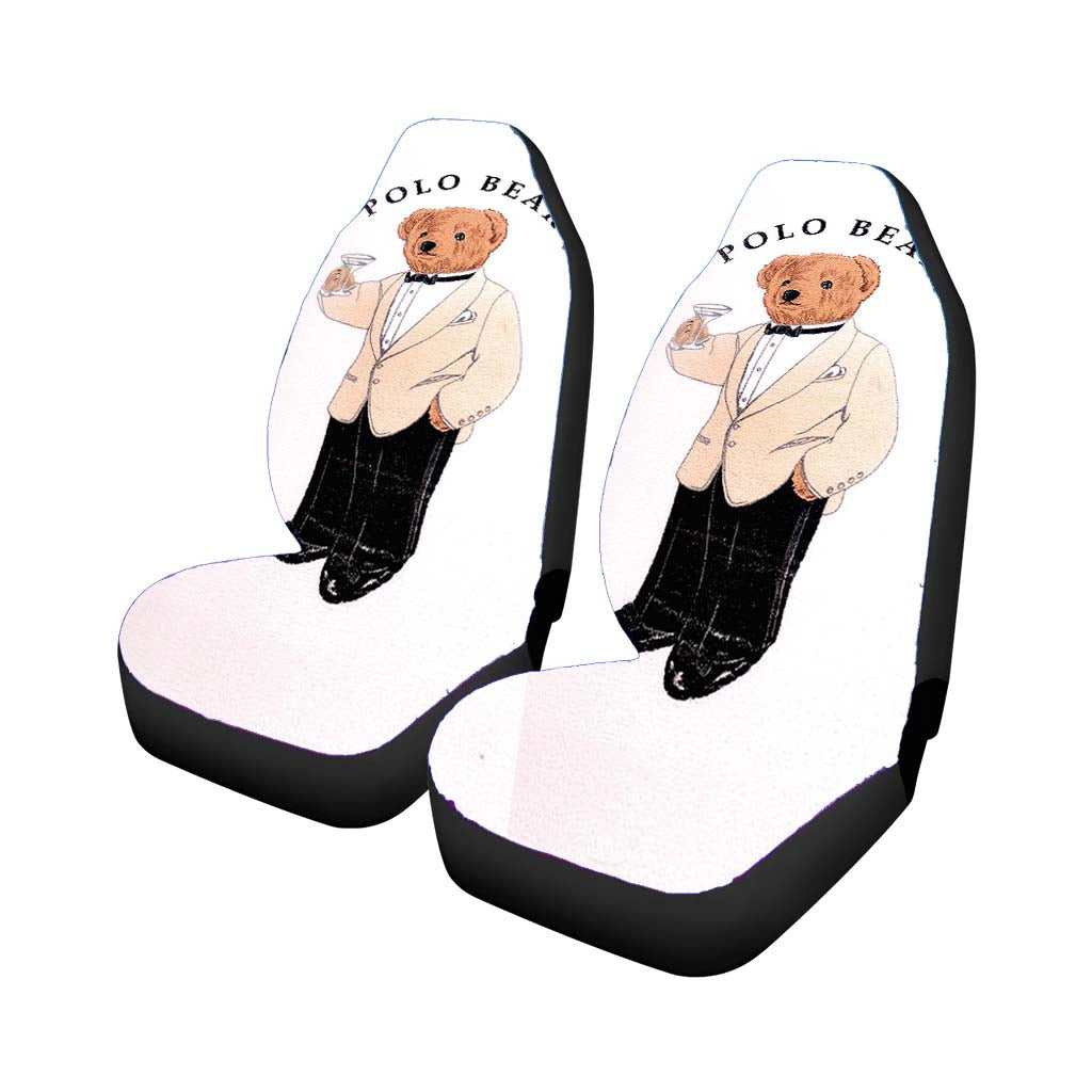 Polo Bear White Suit car Seat Covers