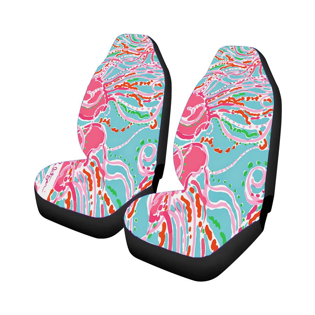 Preppy Lilly Pulitzer Jellies Be Jammin car Seat Covers