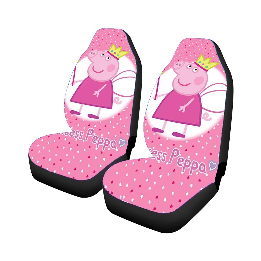 Princess Peppa Pig Pinky Pattern Lover car Seat Covers