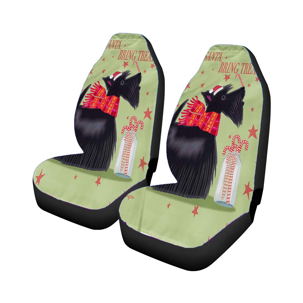 Scottish Terrier Christmas Dog car Seat Covers