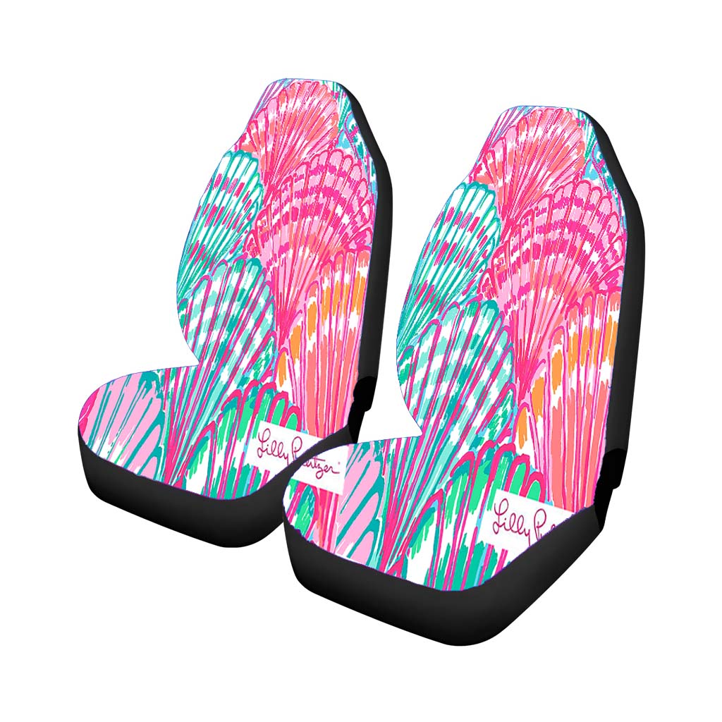 Shell Pattern Lilly Pulitzer car Seat Covers
