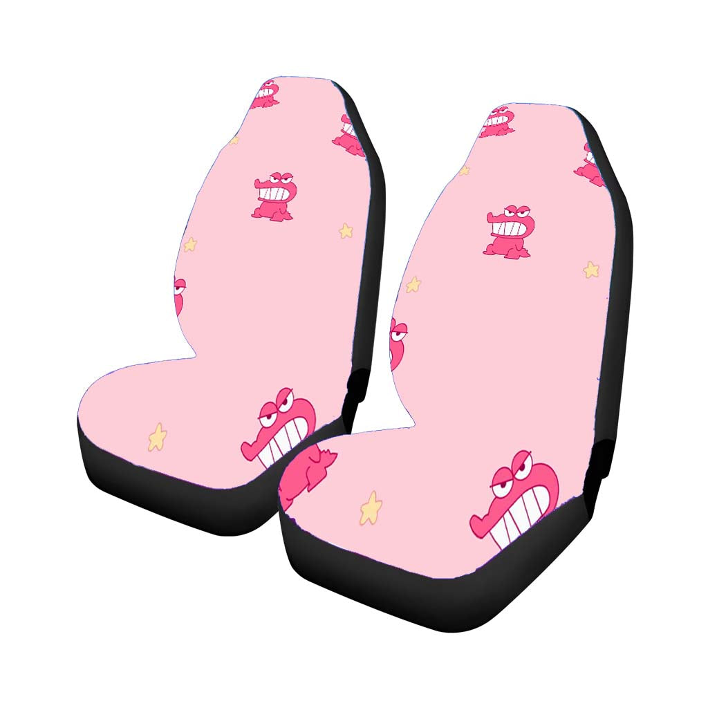 Shin Chan Pink Dinosaur Pattern car Seat Covers