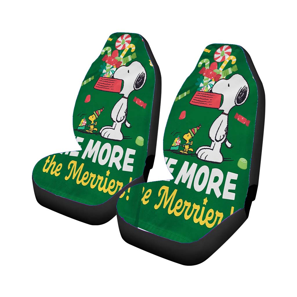 Snoopy Christmas Garden Flag Holiday car Seat Covers
