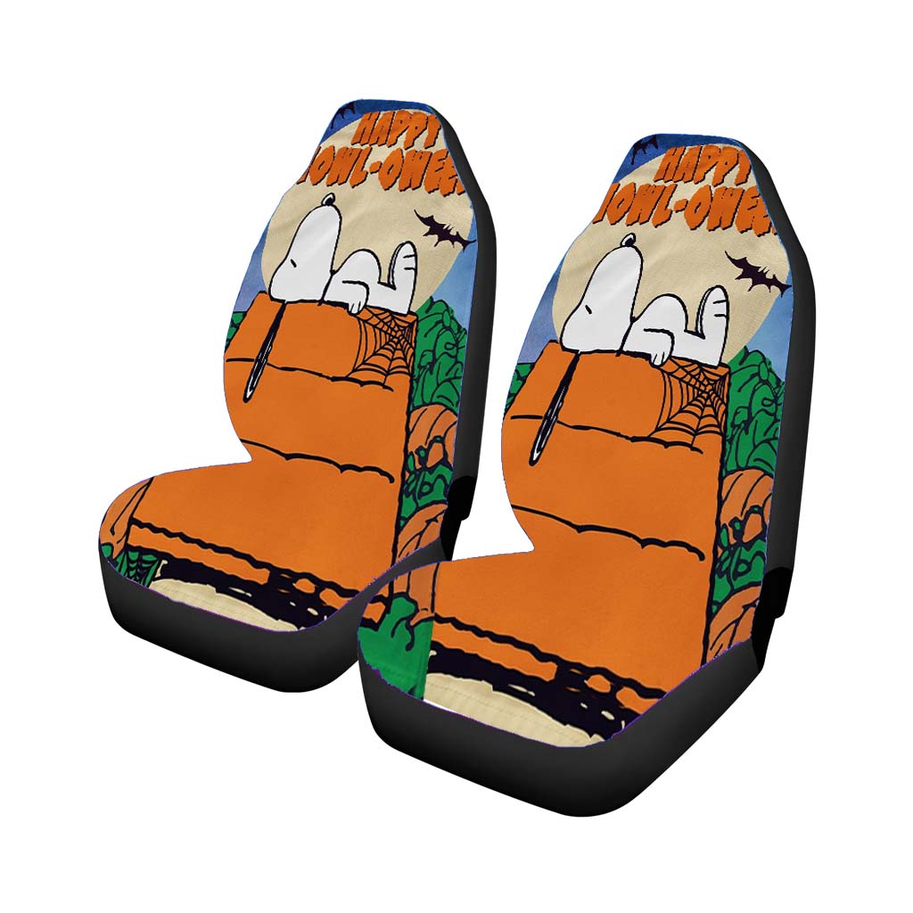 Snoopy Halloween 2 car Seat Covers