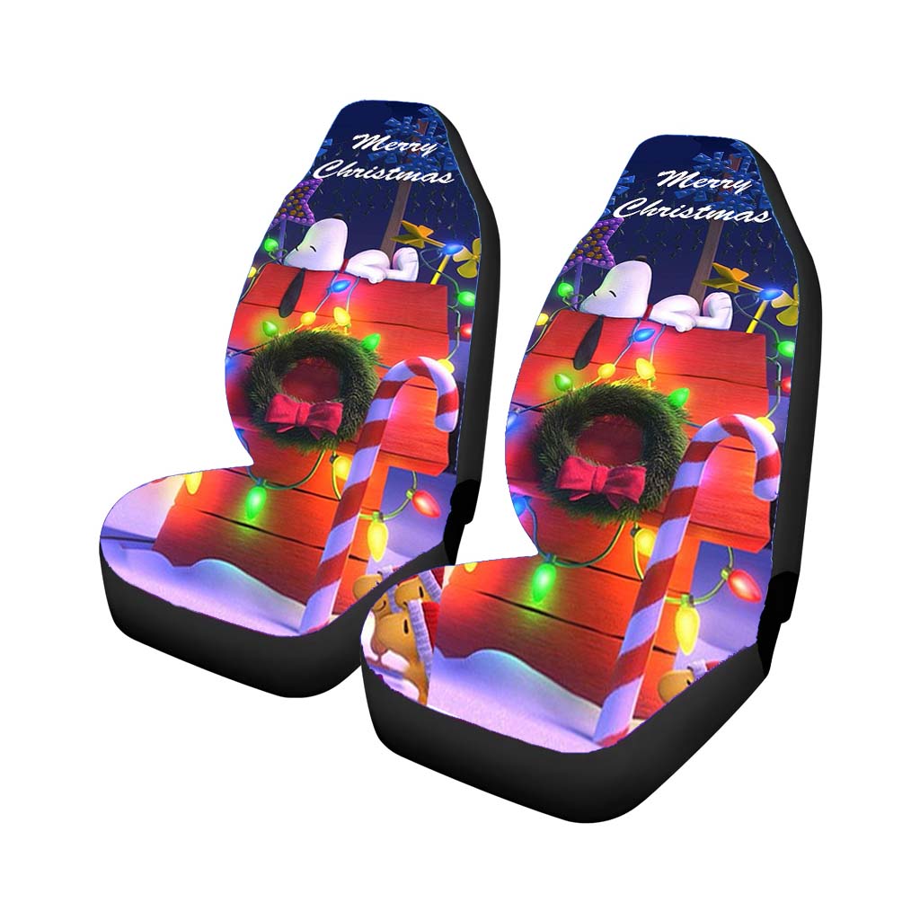 Snoopy Merry Christmas car Seat Covers