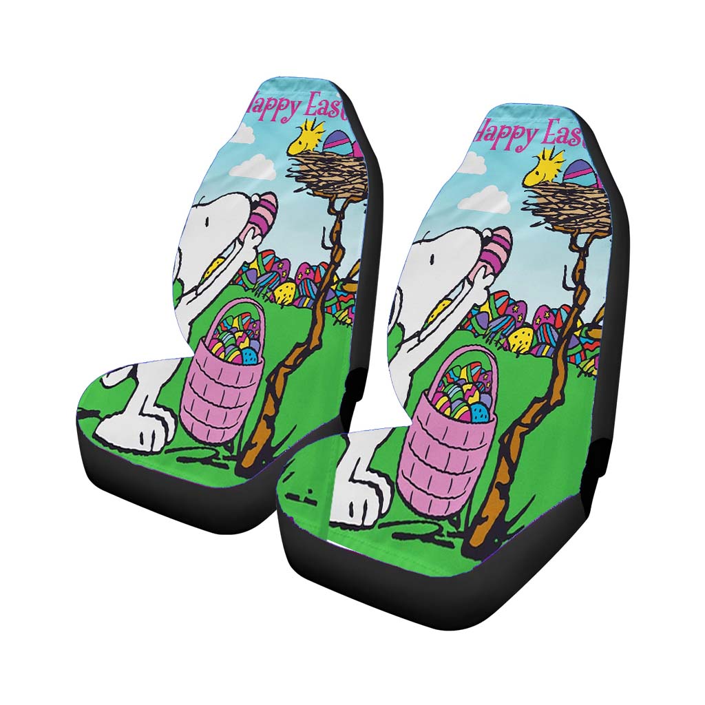 Snoopy Peanuts Easter car Seat Covers