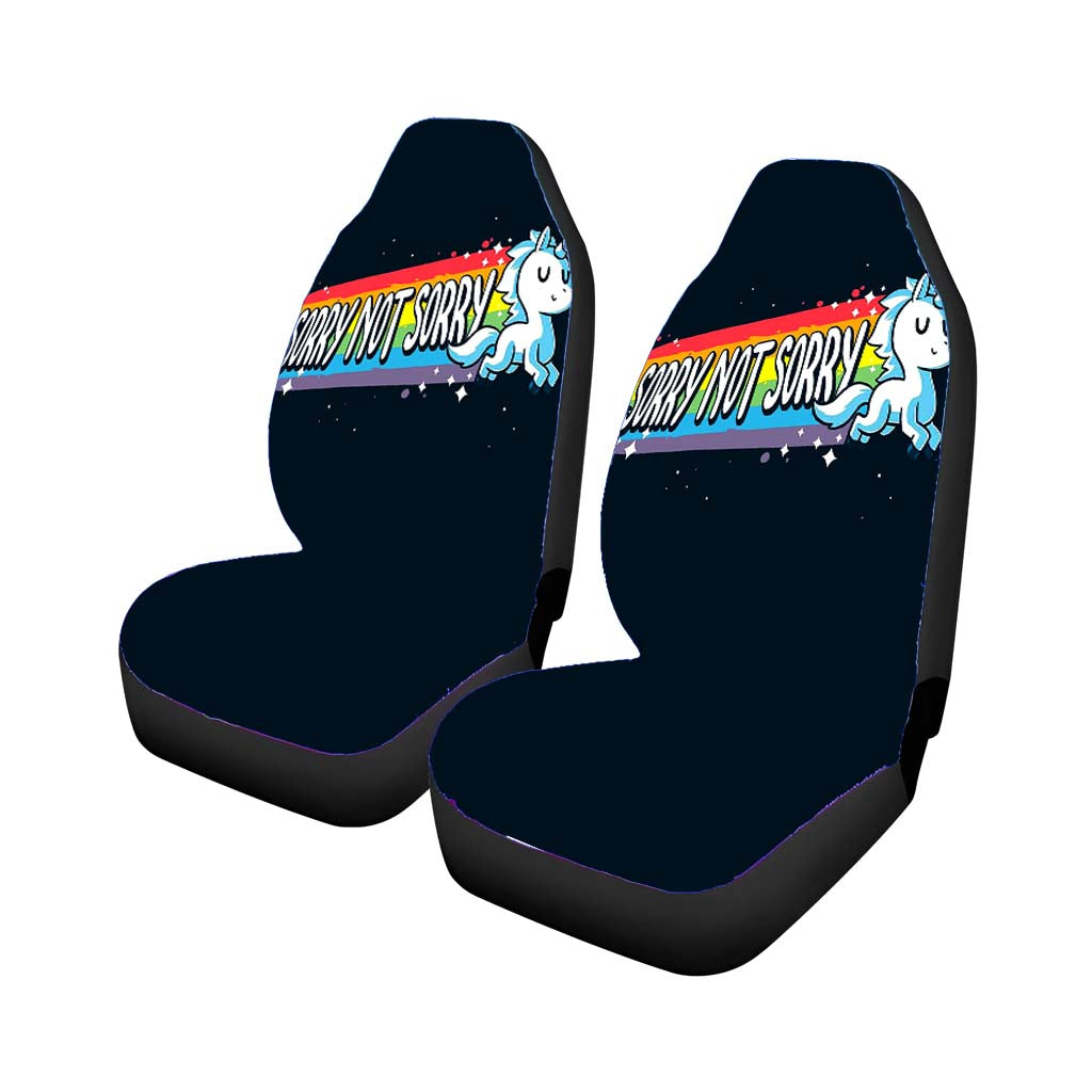 Sorry Not Sorry Unicorn car Seat Covers