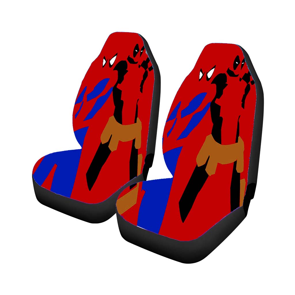 Spider Man And Deadpool Pose car Seat Covers