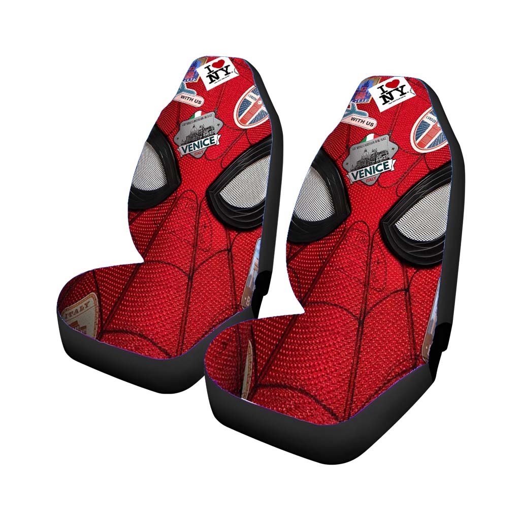 Spider Man Far From Home Poster Mask car Seat Covers