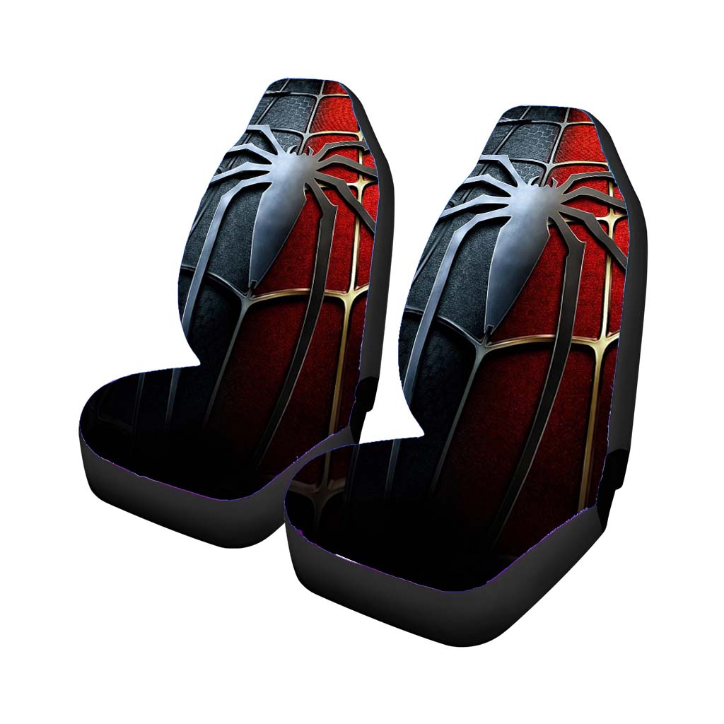 Spiderman Black Red Chest Logo car Seat Covers