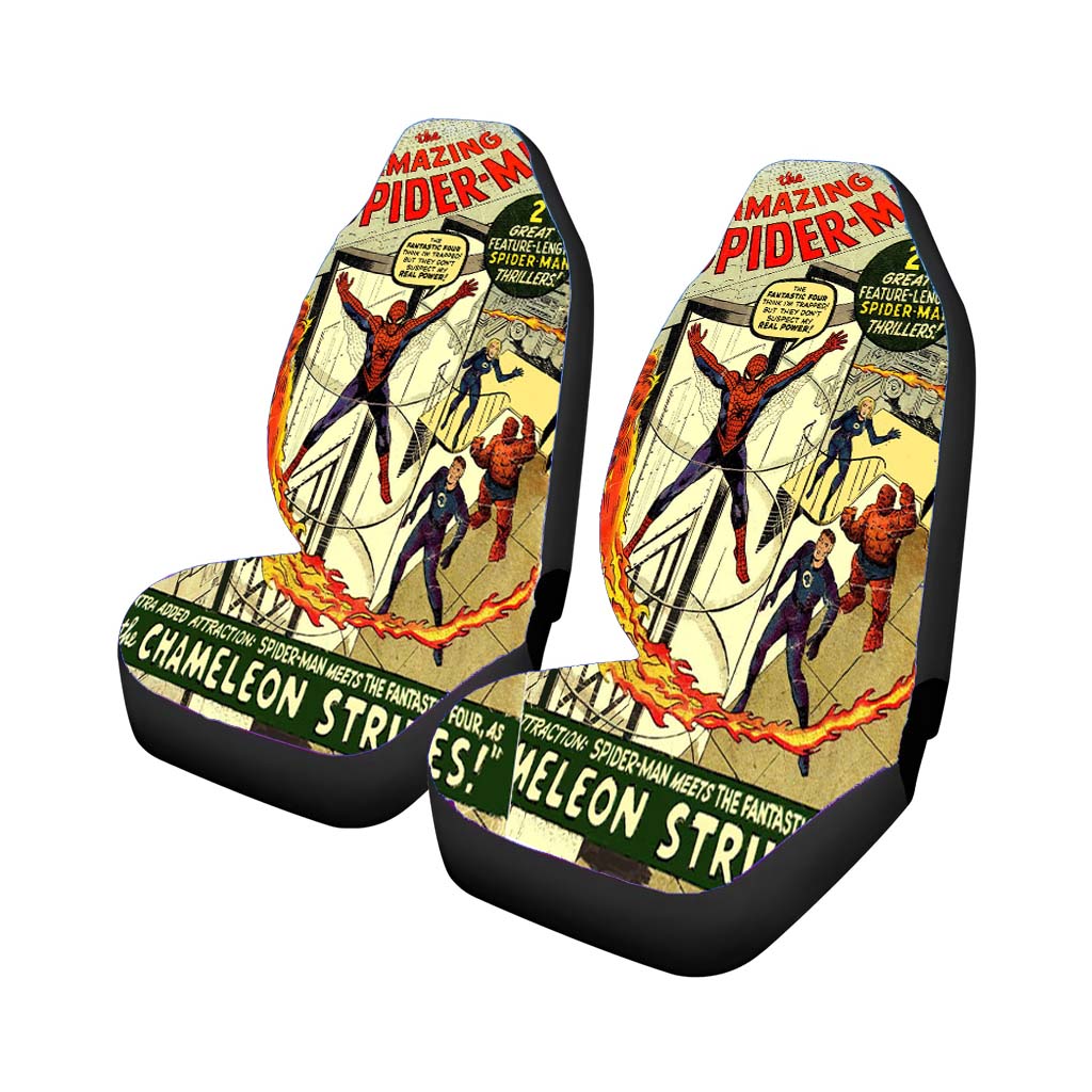 Spiderman Comic car Seat Covers