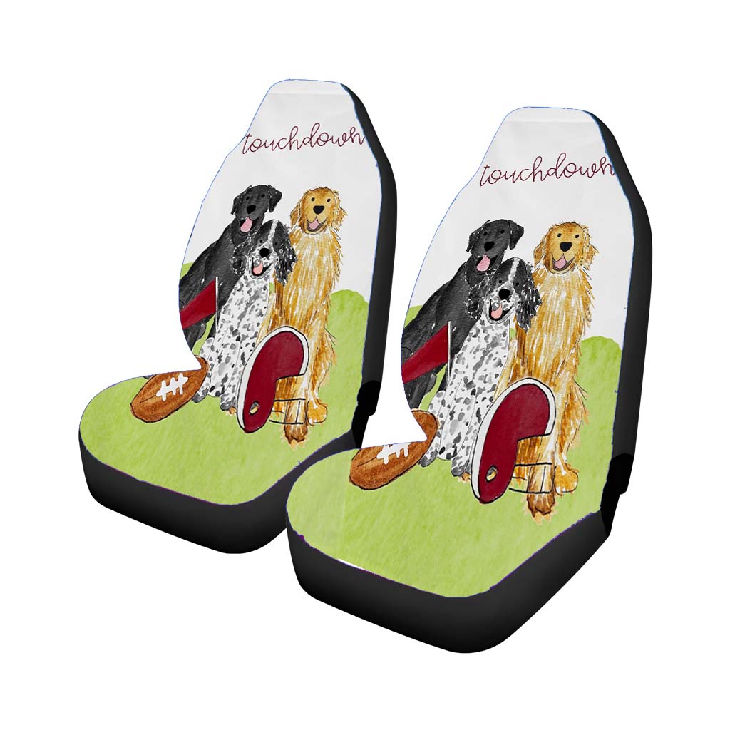 Sporty Football Mix And Match Pet car Seat Covers