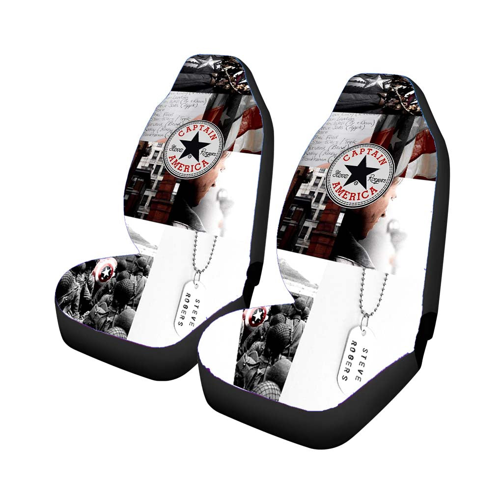 Steve Rogers Captain America X Converse car Seat Covers