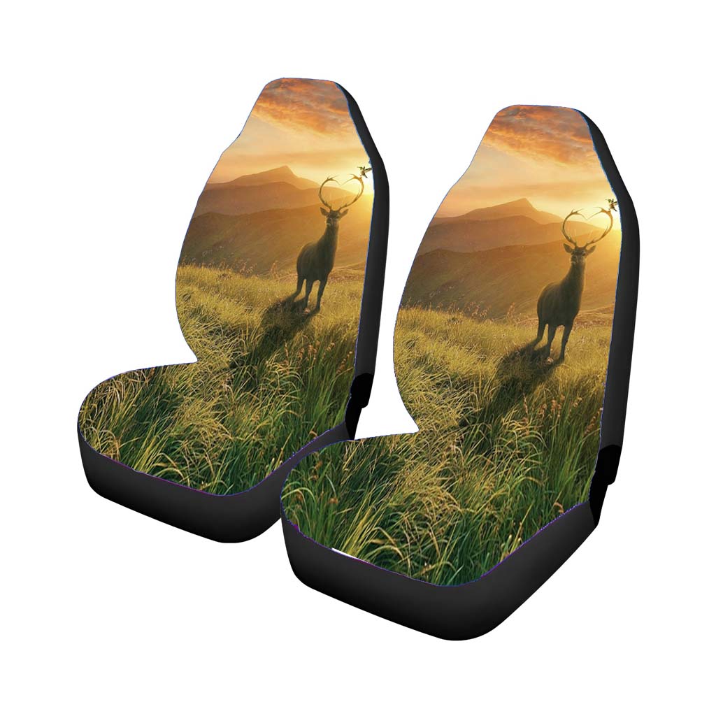 Sunset Deer Mountains car Seat Covers