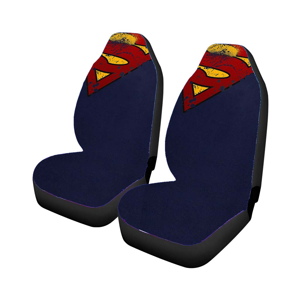 Super Herro Superman Blue car Seat Covers