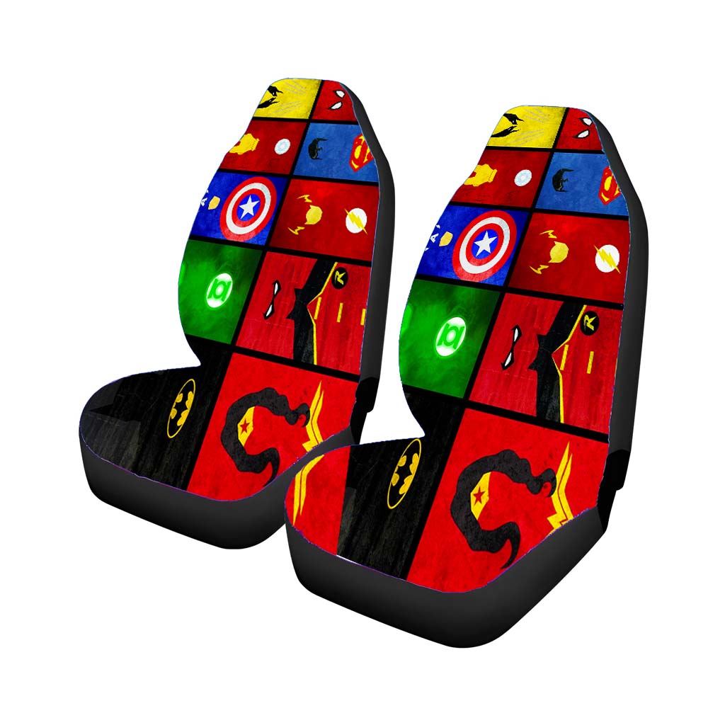 Superheroes Marvel And Dc car Seat Covers
