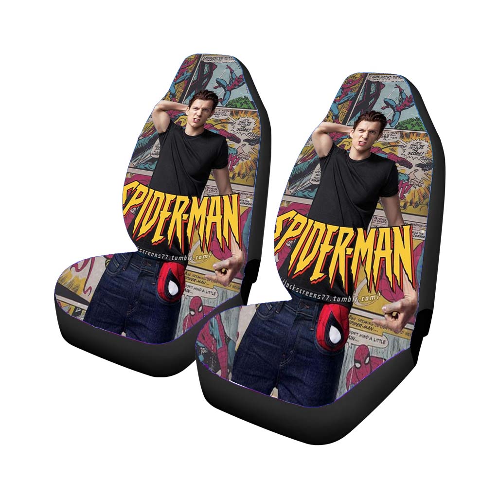 Tom Holland Comic Spider Man car Seat Covers
