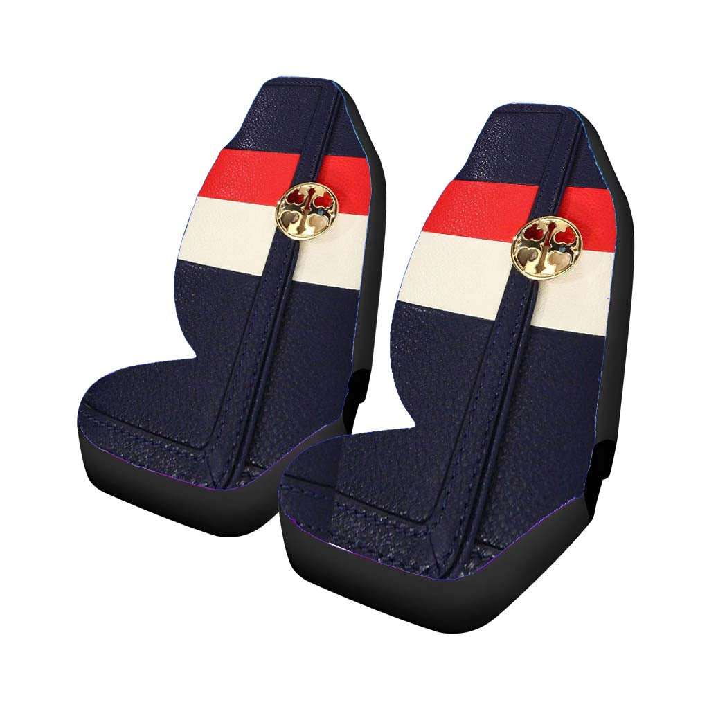 Tory Burch Blue Duet Striped Continental Envelope Wallet car Seat Covers