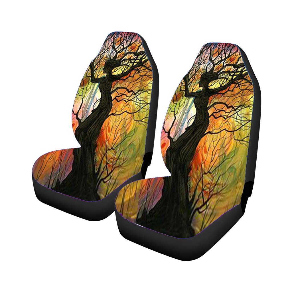 Tree Love Floral 2 car Seat Covers