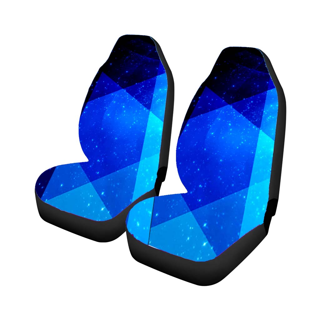 Triangle Pattern Blue Galaxy car Seat Covers