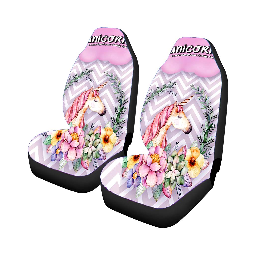 Unicorny Clip Art Poster car Seat Covers
