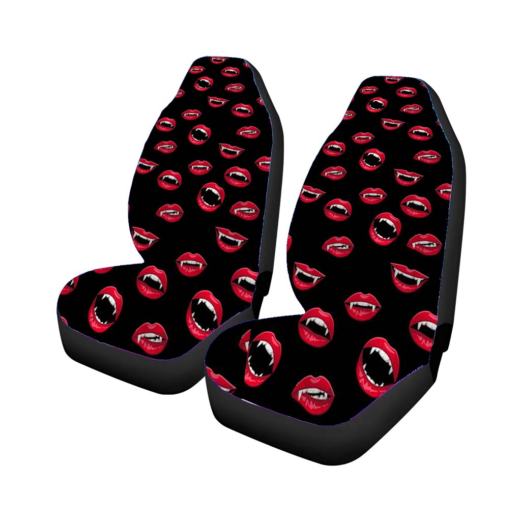 Vampire Lips Pattern Halloween Style car Seat Covers