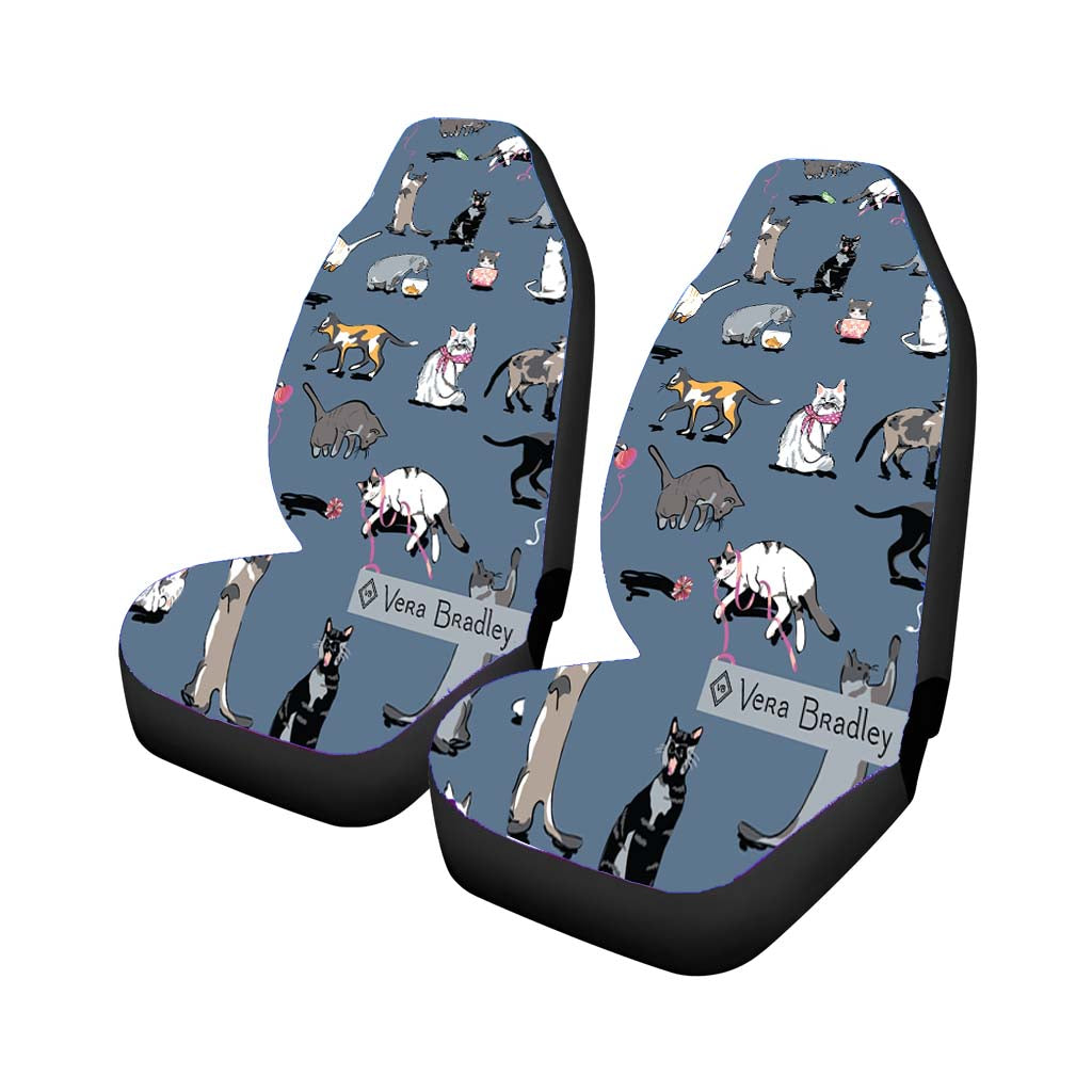 Vera Bradley New Pattern Cats Meow car Seat Covers