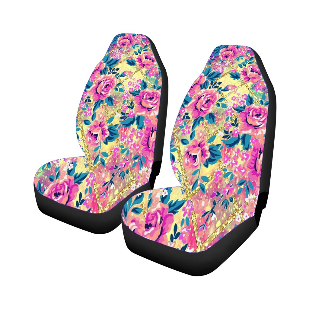 Wild Flowers Galaxy August car Seat Covers
