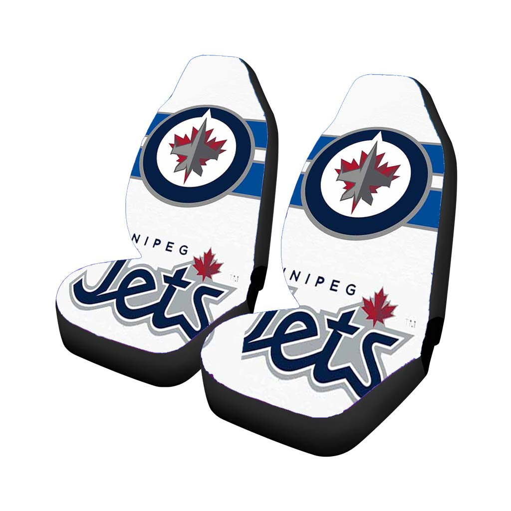 Winnipeg Jets Logo 2 car Seat Covers