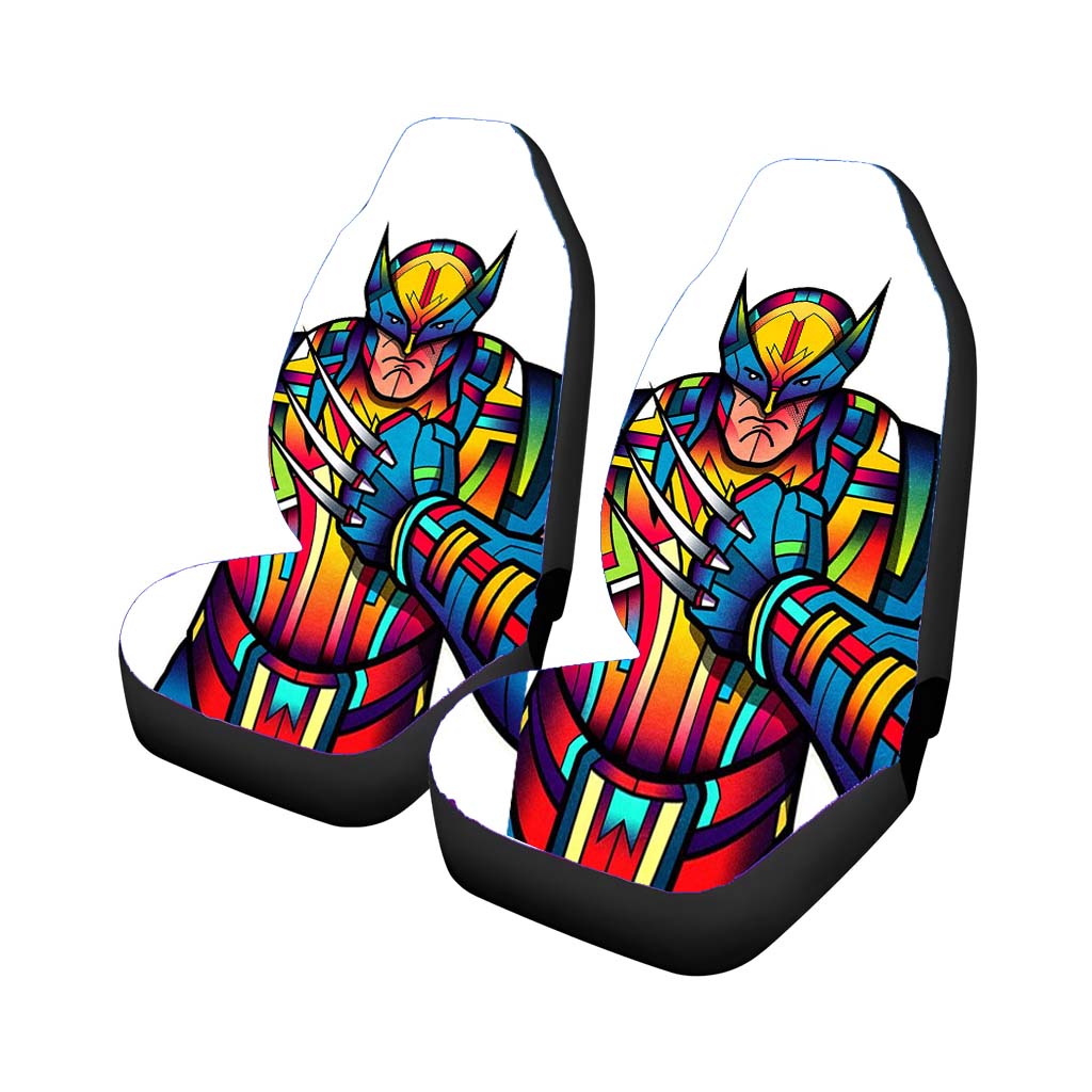 Wolverine Xmen Pop Art Characters Style Multicolor car Seat Covers