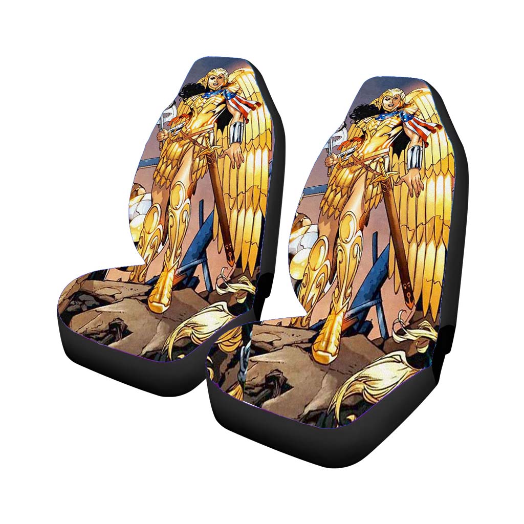 Wonder Woman 1984 Armadura Dorada Comic car Seat Covers